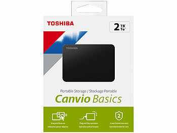 Toshiba Speicher: (USB Basics Externe USB 2 TB, 3.0 Festplatte Canvio HDD) 2,5