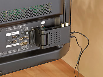 DVB-T2-Receiver mit Anschlüssen für USB-Sticks und Festplatten
