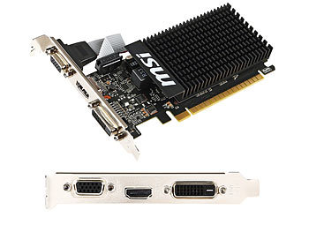 Grafikkarte Geforce GT710, HDMI/DVI/VGA, 1 GB DDR3, passiv gekÃ¼hlt / Grafikkarte