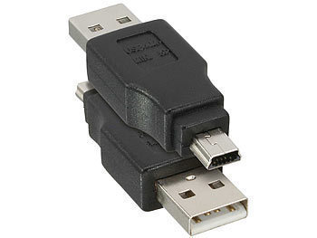 inLine USB 2.0-Adapter, USB-A-Stecker auf Mini-5-Pin-Stecker