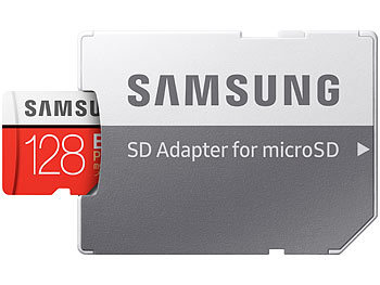 Samsung microSDXC 128 GB EVO Plus, 100 MB/s, Class 10, U3, mit SD-Adapter