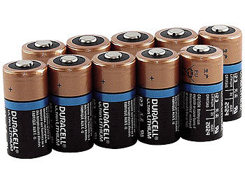 Lithium-Batterie Typ CR123, 1.400 mAh, Duralock, 10er-Pack / Batterien