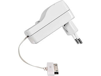 Ladegerät für iPhone & iPod, Dock-Connector, Kabel ausziehbar, 2er-Set