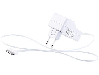 Ladegerät für iPhone und iPod mit Dock-Connector, Kabel ausziehbar