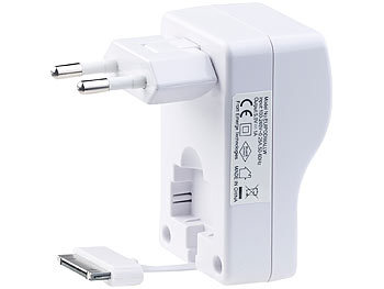 Ladegerät für iPhone & iPod, Dock-Connector, Kabel ausziehbar, 3er-Set