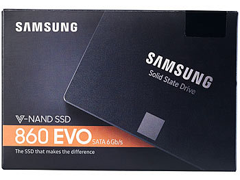 Samsung 860 Series EVO interne SSD-Festplatte 1 TB (MZ-76E1T0B/EU)