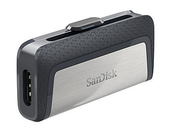 SanDisk Ultra Dual USB-Laufwerk, 16 GB, OTG, USB und USB Typ C, USB 3.1