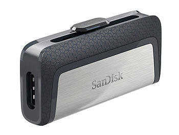 USB C Stick: SanDisk Ultra Dual USB Type-C Laufwerk, 128 GB, USB 3.1 & USB Typ C, 150 MB/s
