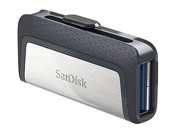 SanDisk Ultra Dual USB Type-C Laufwerk, 128 GB, USB 3.1 & USB Typ C, 150 MB/s