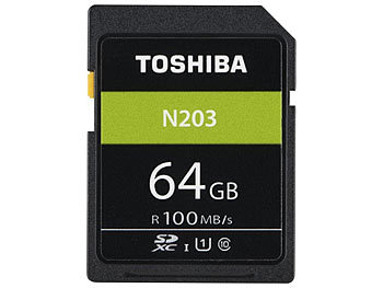 Toshiba Exceria SDXC-Speicherkarte N203, 64 GB, Class 10 / UHS U1