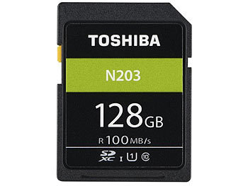 Toshiba Exceria SDXC-Speicherkarte N203, 128 GB, Class 10 / UHS U1
