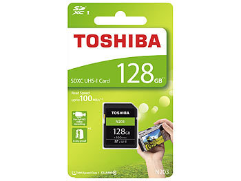 Toshiba Exceria SDXC-Speicherkarte N203, 128 GB, Class 10 / UHS U1