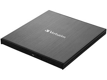 Verbatim Externer Slim-Blu-ray-Brenner, USB 3.0, Nero Burn & Archive, schwarz