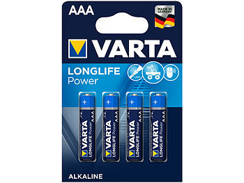 Longlife Power Alkaline-Batterie, Typ AAA/Micro/LR03, 1,5 V, 4er-Set / 15v Batterie
