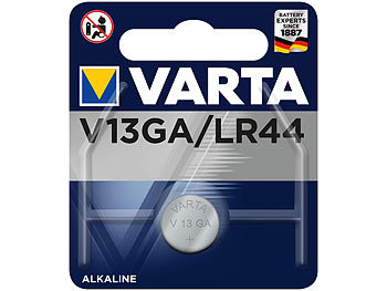 Electronics Alkaline-Knopfzelle, Typ LR44 / VG13GA, 155 mAh, 1,5 Volt / Batterien Lr44