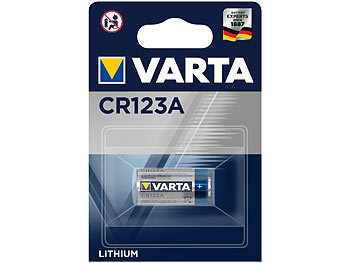 Photo Lithium-Batterie, CR123A, 1.430 mAh, 3 Volt / Batterien