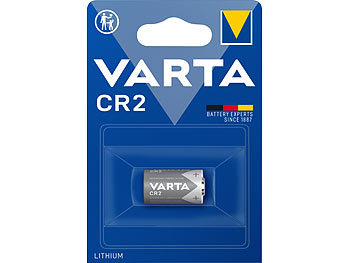 Batterie 3V: Varta Photo Lithium-Batterie, CR2, 880 mAh, 3 Volt