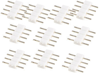 Alexa LED Strips: Luminea 10er-Set Verbindungs-Stecker für LED-Streifen Serie LAC, LAK, LAM, LAT
