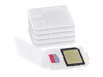 Speicherkartenhülle: Merox Speicherkartenbox für SD-, miniSD-, microSD-, MMC-Karten, 6er-Set