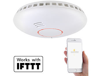 VisorTech 10er-Set WLAN-Rauch- & Hitzemelder mit weltweiter App-Benachrichtigung VisorTech WLAN-Rauch- & Hitzemelder mit weltweiter App-Benachrichtigung