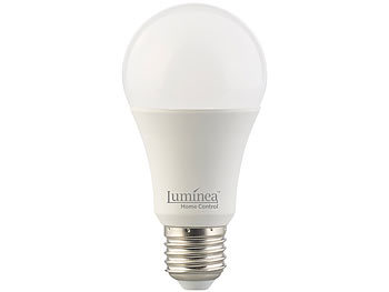Luminea Home Control 4er-Set WLAN-LED-Lampen, für Amazon Alexa/GA, E27, RGB, CCT, 12 W