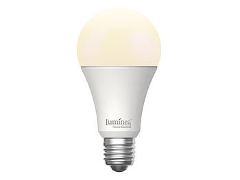 Luminea Home Control 2er-Set WLAN-LED-Lampen, für Amazon Alexa, GA, E27, RGBW, 15 W
