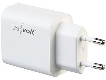revolt 3er-Set Kompaktes USB-C-Netzteil mit Power Delivery (PD) bis 18 W, 3 A