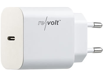 Netzteil Typ C: revolt Kompaktes USB-C-Netzteil mit Power Delivery (PD) bis 20 Watt, 3 A