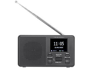 DAB Radio FM Digitalradio Bluetooth LCD Farbdisplay Musik Player Tragbar DAB 