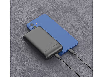 revolt USB-Powerbank mit 20 Ah, Power Delivery, QC, Super Charge, 22,5 Watt