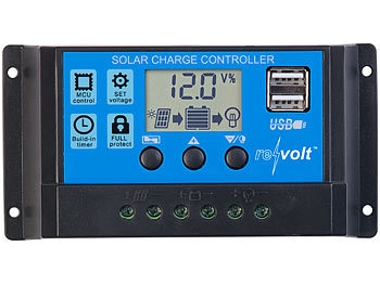 30A Solar Laderegler Regler Solar Panel Controller Regulator Mit USB PWM 12V/24V 