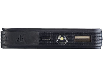 revolt USB-Powerbank mit Kfz-Starthilfe, LED-Leuchte, 6.000 mAh, 400 A