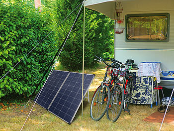 revolt Faltbares mobiles Solar Panel mit monokristallinen Zellen, 260 Watt