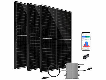 revolt 1,14kW (3x380W) MPPT-Solaranlage + 1,3kW On-Grid-Wechselrichter
