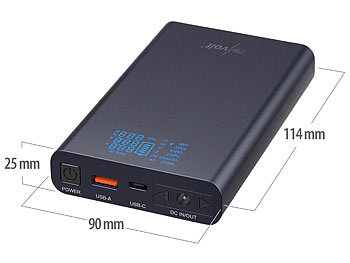Laptop-Powerbank mit Quick Charge 3.0 & USB Typ C
