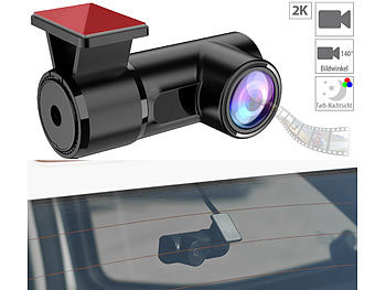 NavGear 4K-UHD-Dashcam mit 2K-Heckkamera, GPS, WDR, WLAN & App, Sony-Sensor