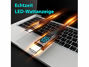 USB-C Ladekabel mit LED-Ladeanzeige