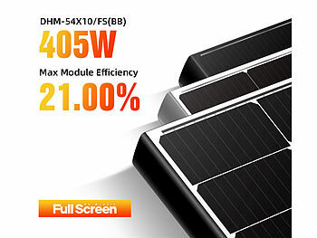 AVM Monokristallines Solarpanel, Full-Screen, 405 W, MC4 Versandrückläufer