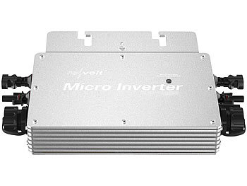 revolt WLAN-Mikroinverter für Solarmodule, 600 W, App, geprüft (VDE-Normen)