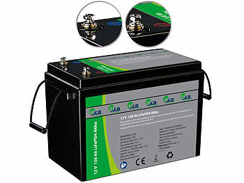 LiFePO4 Batterie Solar: tka LiFePO4-Akku 12,8V 150Ah, 1920Wh, BMS, für Solaranlagen uvm., 17 kg