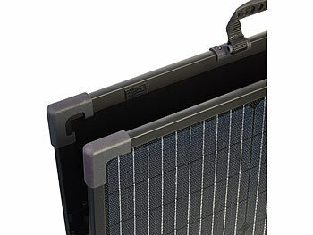 revolt Mobiles Falt-Solarmodul mit monokristalline Solarzellen, 3,6 kg, 100 W