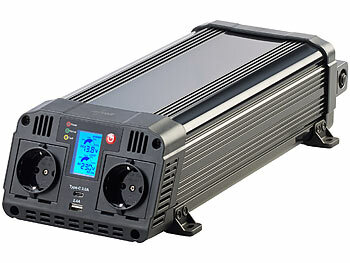 revolt 12-V-Wechselrichter auf 230 Volt, USB Typ A & C, Versandrückläufer