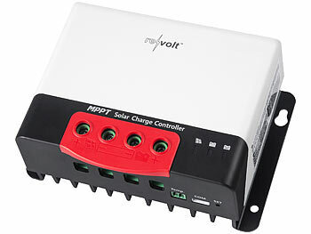 revolt MPPT Laderegler mit USB: MPPT-Solarladeregler für 12/24-V