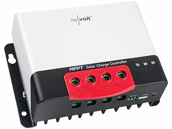 revolt MPPT-Solarladeregler für 12/24 V, bis 20 A / 520 W, Bluetooth und App
