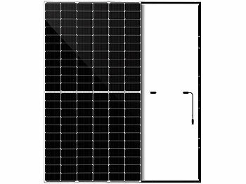 revolt Monokristallines 420-W-Solarmodul mit Halbzellen, Full Screen, weiß