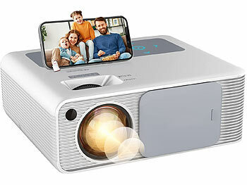 SceneLights LED-Full-HD-Beamer, native 1080p, 800 ANSI-Lumen, 18.000 lm, Dualband