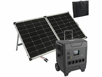 revolt Powerstation & Solar-Generator mit 3.248 Wh + 240-Watt-Solarmodul