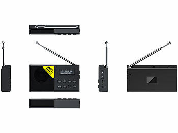 Digitales DAB+/FM-Koffer-Radio mit und Wecker, Bluetooth