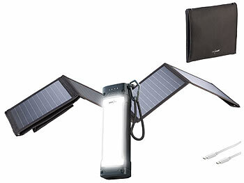 Faltbares Solarpanel mit Powerbank