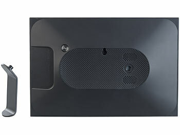 Somikon WLAN-Bilderrahmen mit 25,7 cm / 10,1" IPS-Touchdisplay, App, schwarz